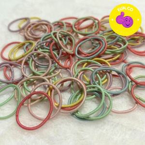 대용량 머리 고무줄 헤어 여성 머리끈 아기 여아 머리 헤어악세사리 100개세트