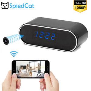 홈캠 CCTV HD 1080P 테이블 시계 미니 알람 무선 Wifi IP P2P 카메라 IR 나이트 비전 캠코더 보안 감시 웹캠