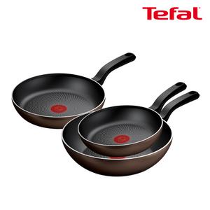 테팔 인덕션 라이트쿡 3종(팬22+24+웍28)