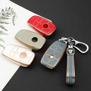 차키케이스 TPU 자동차 키 케이스 커버 메르세데스 벤츠 A B C E G S 클래스 CLA CLS GLA GLB GLC GLE GLS EQA EQB EQC 2 3 4 버튼 액세서리