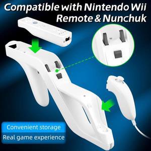 Wii 원격 오른쪽 왼쪽 컨트롤러 용 1 Pcs 재빠른 총 게임 액세서리
