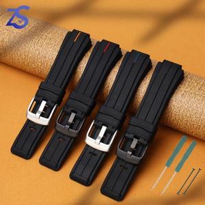 Timex 시계용 실리콘 고무 시계줄 밴드, T2N738 스포츠 스트랩 2416mm
