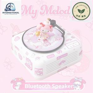 헬로 키티 산리오 쿠로미 스티치 블루투스 스피커, 멜로디 레트로 오디오, 귀여운 큰개 레코드 플레이어,