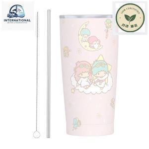 산리오 리틀 트윈 스타 텀블러, 스테인레스 여행 머그잔, 진공 절연 20oz