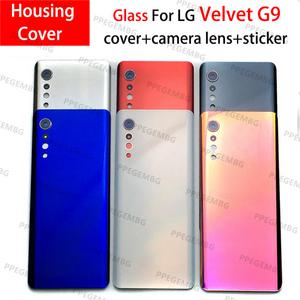LG 벨벳 G9 4G G910 5G G900 배터리 커버 후면 도어 뚜껑 패널 하우징 케이스 카메라 렌즈 스티커 용 유리