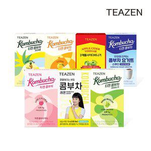 [티젠] 콤부차 7가지맛 혼합구성 70스틱 (레몬,유자,애사비,피치,파인애플,샤인머스캣,요거트스무디)