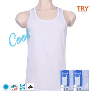 속옷MOA 트라이 (남성용) 시원한 쿨 새모시 메쉬 민소매 조끼 런닝(국내산) 2p