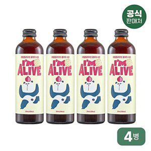 [아임얼라이브]아임얼라이브 유기농 콤푸차 곰부차 다이어트 음료 콤부차 석류 315mlx4병