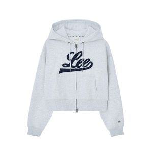 (매장정품) LEE 우먼 유니온 아플리케 후드 집업 라이트 그레이 LE2403HZ61LG 88704