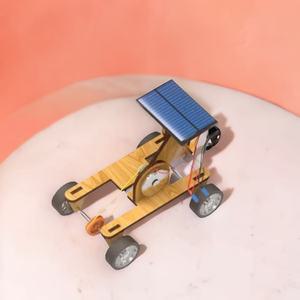 태양광 각도조절 자동차 만들기 DIY (3V 80mA형) 나무미니카 고무동력 과학실험키트