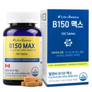 LIFE N BALANCE 비타민B 150 MAX VITAMIN B군 100정 100일분