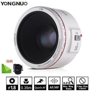YONGNUO-YN50mm F1.8 II 대형 조리개 자동 초점 렌즈, 캐논 EOS 70D 5D2 5D3 600D DSLR 카메라용 보케 효과
