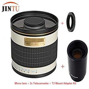 전문 망원 미러 렌즈 + 2x 텔레컨버터, 캐논 EOS 1D, 1DX, 6D, 7D, 40D, 50D, 60D, 70D, 80D, 90D, 70D 용,