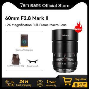 7artisans 60mm F2.8 2배 확대 매크로 풀 프레임 수동 초점 프라임 렌즈, 캐논 RF EOS-RP, EOS-R, R5 R7 R6