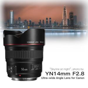 YONGNUO AF MF 자동 초점 초광각 프라임 렌즈, 캐논 5D Mark III IV 800D 760D 80D 7D DSLR 카메라용, YN14
