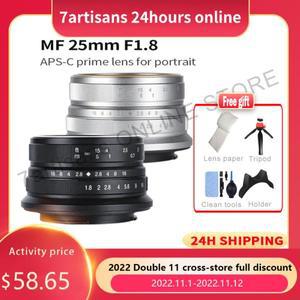 7 artisans 7 artisans 25mm F1.8 렌즈 소니 E/Fujifilm 캐논 EOS-M/마이크로 4/3 A6400 A6500 ZV-E10 XS-1