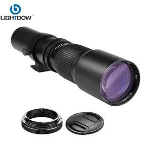 Lightdow 수동 망원 렌즈, 캐논 니콘 D600 D600 D500 D700 D750 D810 D850 D3100 D3200 D3300 D3400 D3500