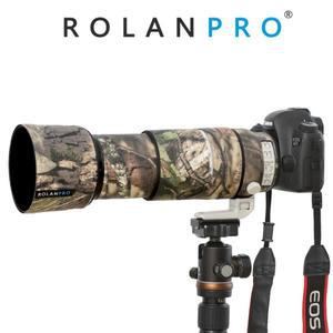 ROLANPRO 방수 렌즈 코트 레인 커버, 캐논 EF 100-400mm f4.5-5.6 L IS II USM 보호 슬리브, 위장 총 케이