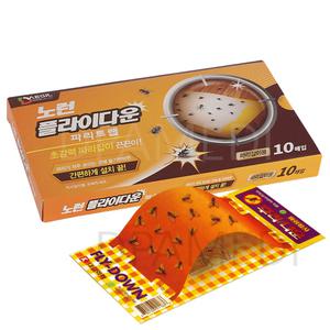 노런 플라이다운(10매) 날파리 파리 잡는 끈끈이 찍찍이 찐득이