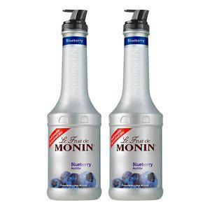 메가커피 모닌 블루베리퓨레 스무디 1000ml 2개세트