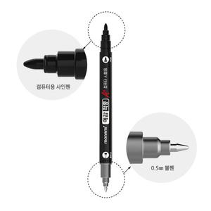 (1개) 모나미 예감적중 A+ 컴퓨터용 싸인펜+볼펜 / 양면 컴싸 / 컴퓨터 사인펜