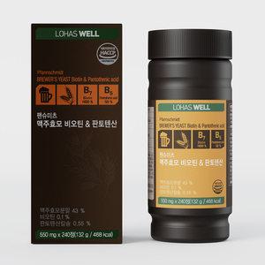 로하스웰 독일 맥주효모 비오틴 판토텐산 240정x3병