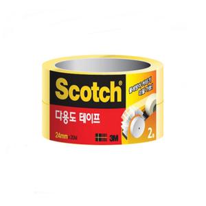 3M 스카치 다용도 테이프 508R(3인치) 2등분(폭24mm/길이20M)