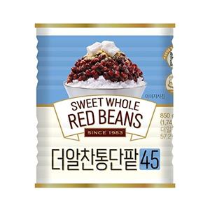 [화과방]더알찬통단팥45 850g / 캔 수입팥 팥빙수재료 붕어빵 국화빵