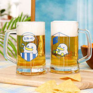 곽철이굿즈_맥주잔 2P 세트400ml
