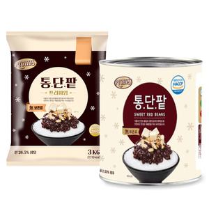 리치스 통단팥 3kg 캔 통조림/파우치 팥빙수 재료 빙수팥 대용량