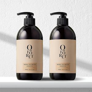 큐포레 본투그로우 샴푸 500ml 2개 탈모케어 비듬 천연 한방 약산성 모근강화 (큐샴푸 리뉴얼)