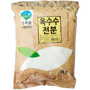 산과들 옥수수전분 콘스타치 3kg 업소용