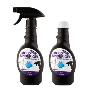 두꺼비 곰팡이제거제 블랙스파이더젤 화장실 욕실 벽지 벽 청소세제 400ml 2개