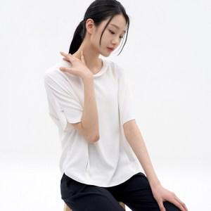 [지센] 솔리드 반팔 블라우스 LFWSN403_IV