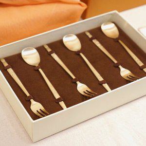 거창유기 신 포크 3p 커피스푼 3p 세트 놋그릇,방짜유기,방짜,유