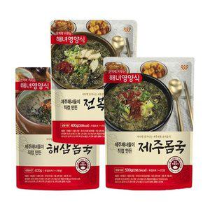 [제철진미] 제주해녀가 만든 제주몸국 3종 골라담기 (전통몸국/해삼몸국/전복몸국 택1)