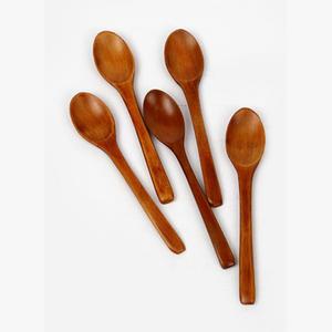 디저트 빙수 요거트 시리얼 우드 나무 티스푼 5p 숟가락 식기용품 수저