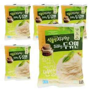 다이어트 저 칼로리 단백질 사리 식단 식물성 Silky 두유 면 150g 4+1개 풀무원 지구 식단