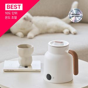 다룸 멜로우 전기포트 온도조절 보온 분유 커피 무선 포트 스테인리스 주전자 1L 출산 육아 선물