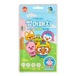 뽀로로 썸머패치 30매x1개 유아아기키즈 모기패치 밴드형 모기퇴치 야외 캠핑용 바캉스