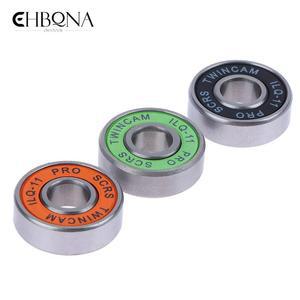 608 ILQ-11 스케이트 스쿠터 무소음 오일 윤활 베어링 롱보드 스피드 인라인 휠 8 개