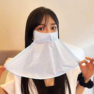 [셀러허브 1][HYIJUEFD_4B]얼굴 햇볕차단마스크 얼굴가리개 블루
