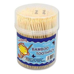 밤부 이쑤시개 원형 투명케이스 요지 식당 주방 가정