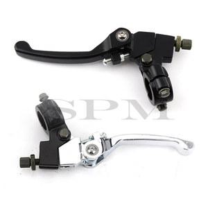 Motorcycle 22mm most Aluminum Alloy Folding black/silver Clutch lever For CRF KLX Pit Pro Xmotos BSE KAYO Pit Dirt Bikes parts