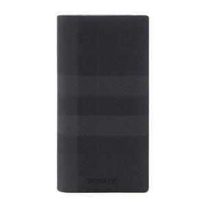 [버버리] 24FW 남성 로고 체크 장지갑 (8070199 CHARCOAL 24F)