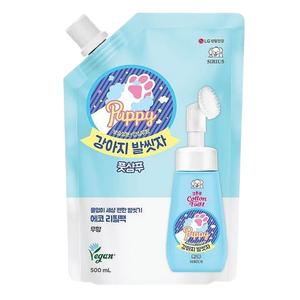 엘지생활건강 시리우스 강아지 발씻자 500ML 리필 /애견 풋샴푸