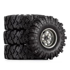 머드 어 비드락 휠 세트 네거티브 오프셋 3 78mm 딥 디쉬 RC 크롤러 자동차 Axial SCX24 Enduro24 AX24 W1004 T1007 1 0 인치