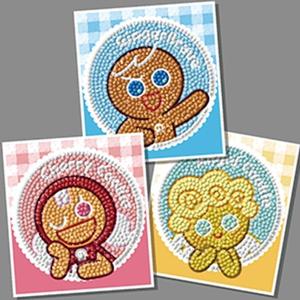 취미생활 쿠키런 10x11 3p 보석십자수 스티커 만들기