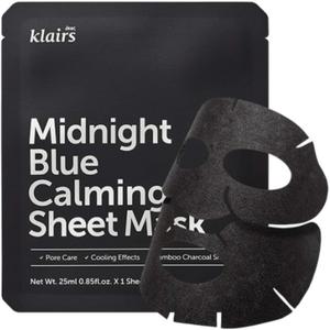 클레어 스미드 클럽 블루 커밍 시트 마스크 25mlX10장 세트 Klairs Midnight Blue Calming Sheet Mask 25ml