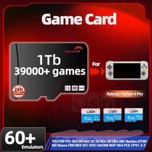 TF 게임카드는 Retroid Pocket 4 Pro 빈티지 게임 PS2 PSP PS1 안드로이드 휴대용 게임기 메모리 SD 고속 카드 1Tb 512G 입니다 레트로이드 포켓 프로 레트로 게임용 콘솔 H 스피드 1TB